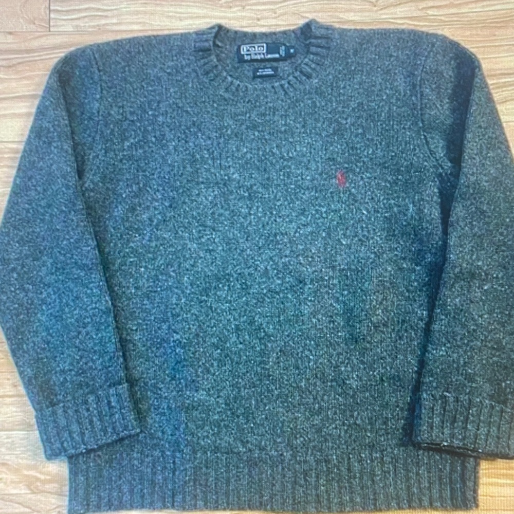 Polo by Ralph Lauren Men's Gray Crewneck Sweater